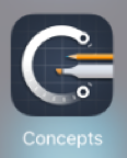 Concepts App Icon - touchscreen advancements 