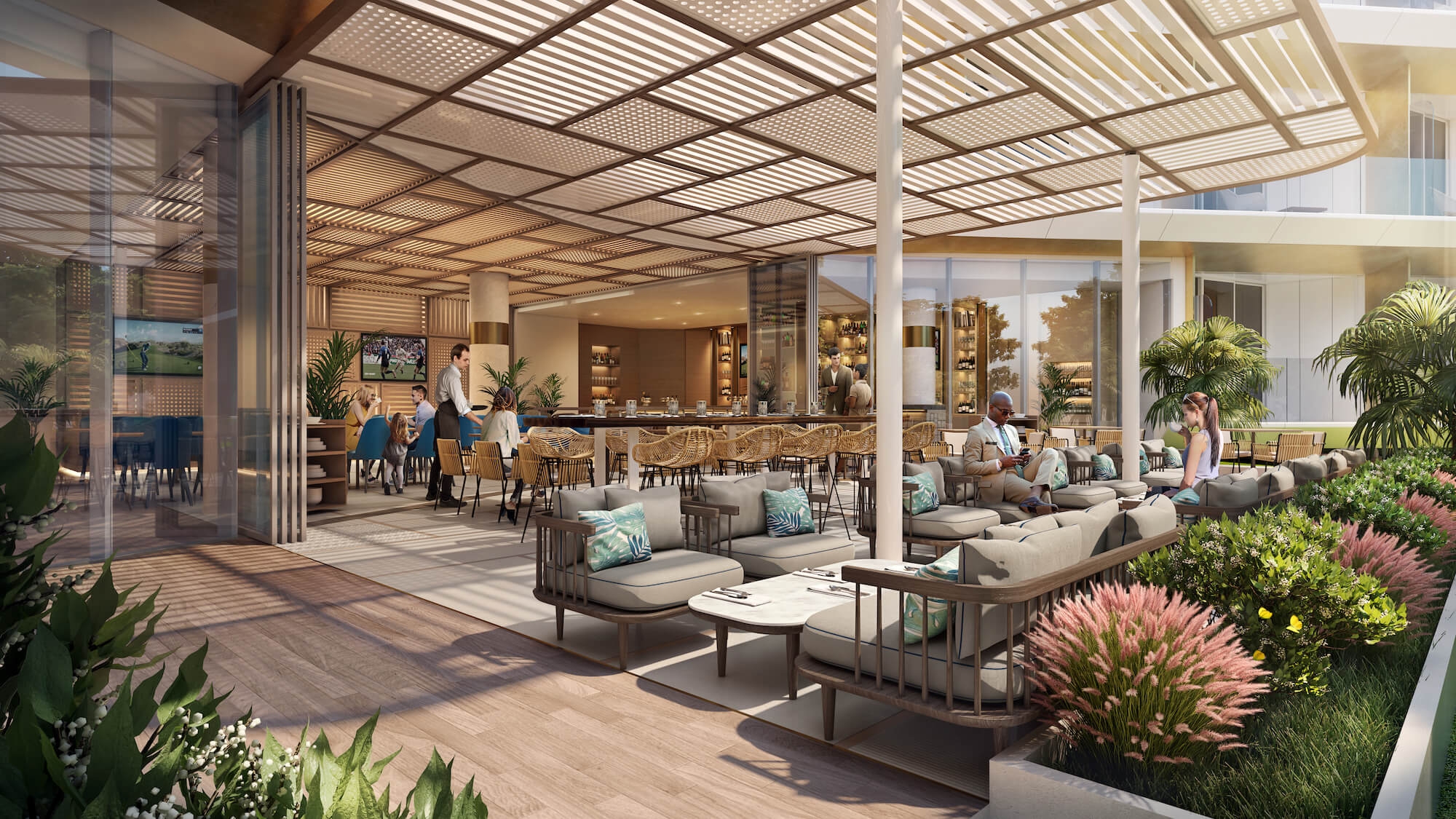 Hotel Design | Gastro lounge - indoor/outdoor flow