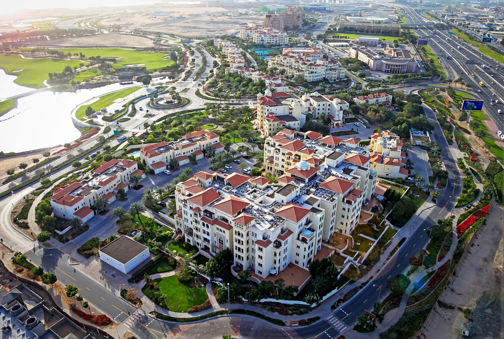 Aerial Al Badia Golf Residences | Residential Dubai Architect
