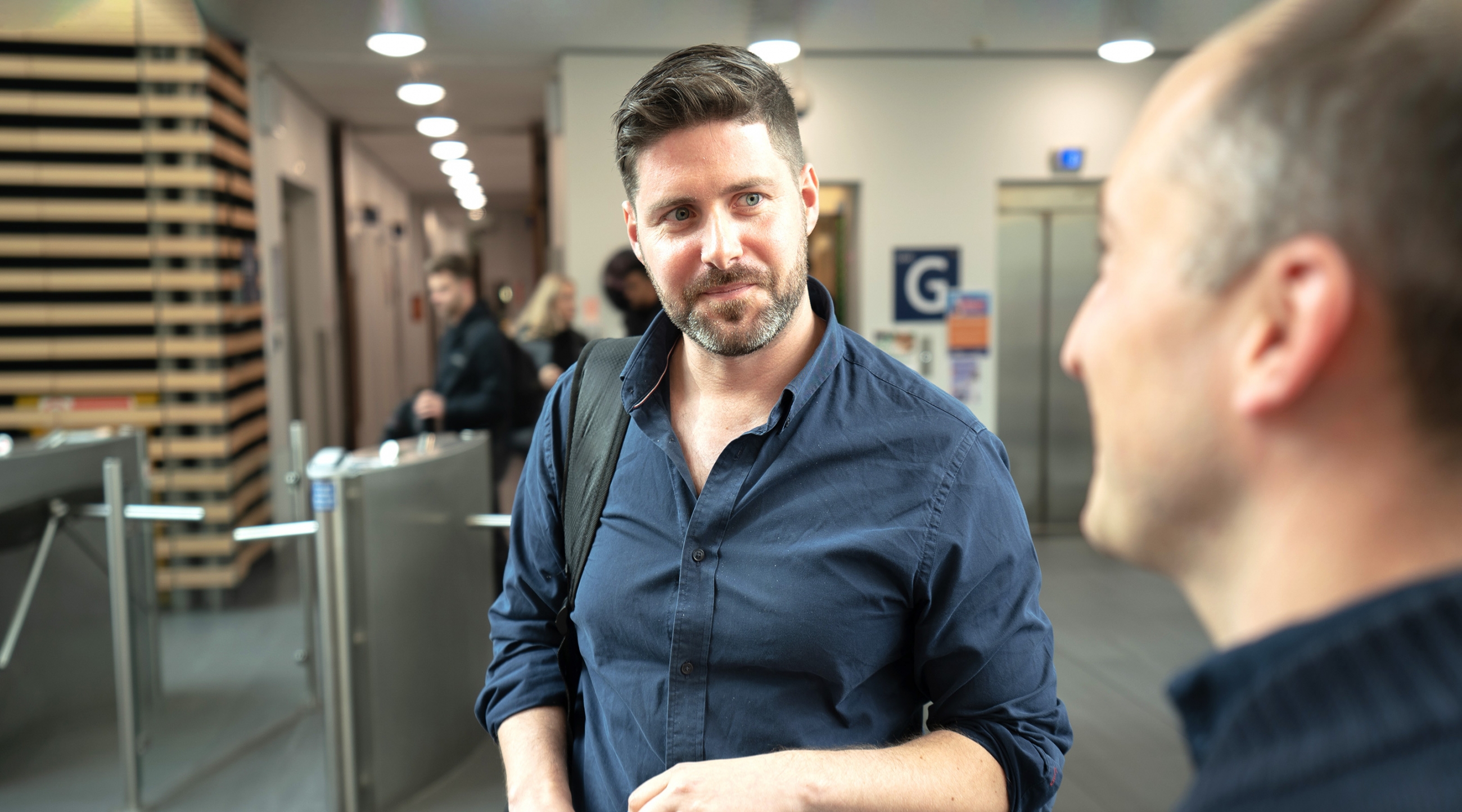 Mark Vaughan gives talk to students at London South Bank University